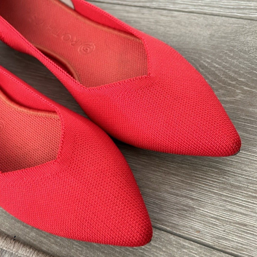 - Rothys Red Pointed Flats - image 2